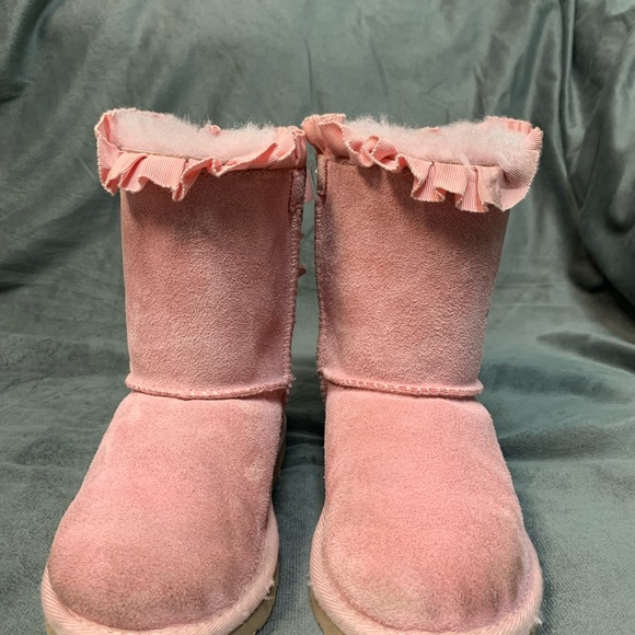 Ugg Bailey Bow Toddler Boot Pink - Picture 2 of 6